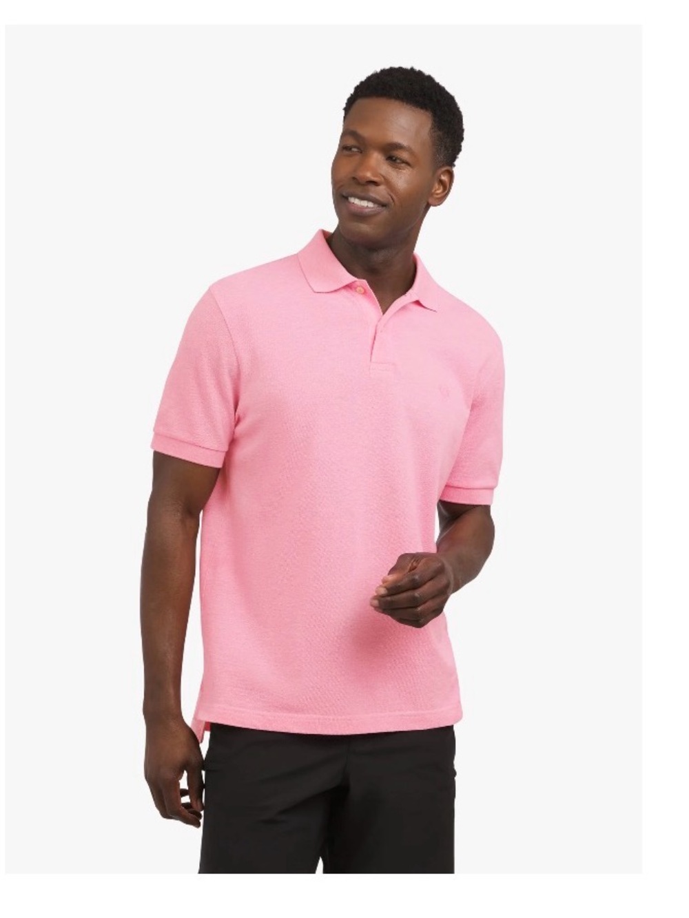 Chaps Everyday Pique Polo Shirt Men’s Pink Carnation